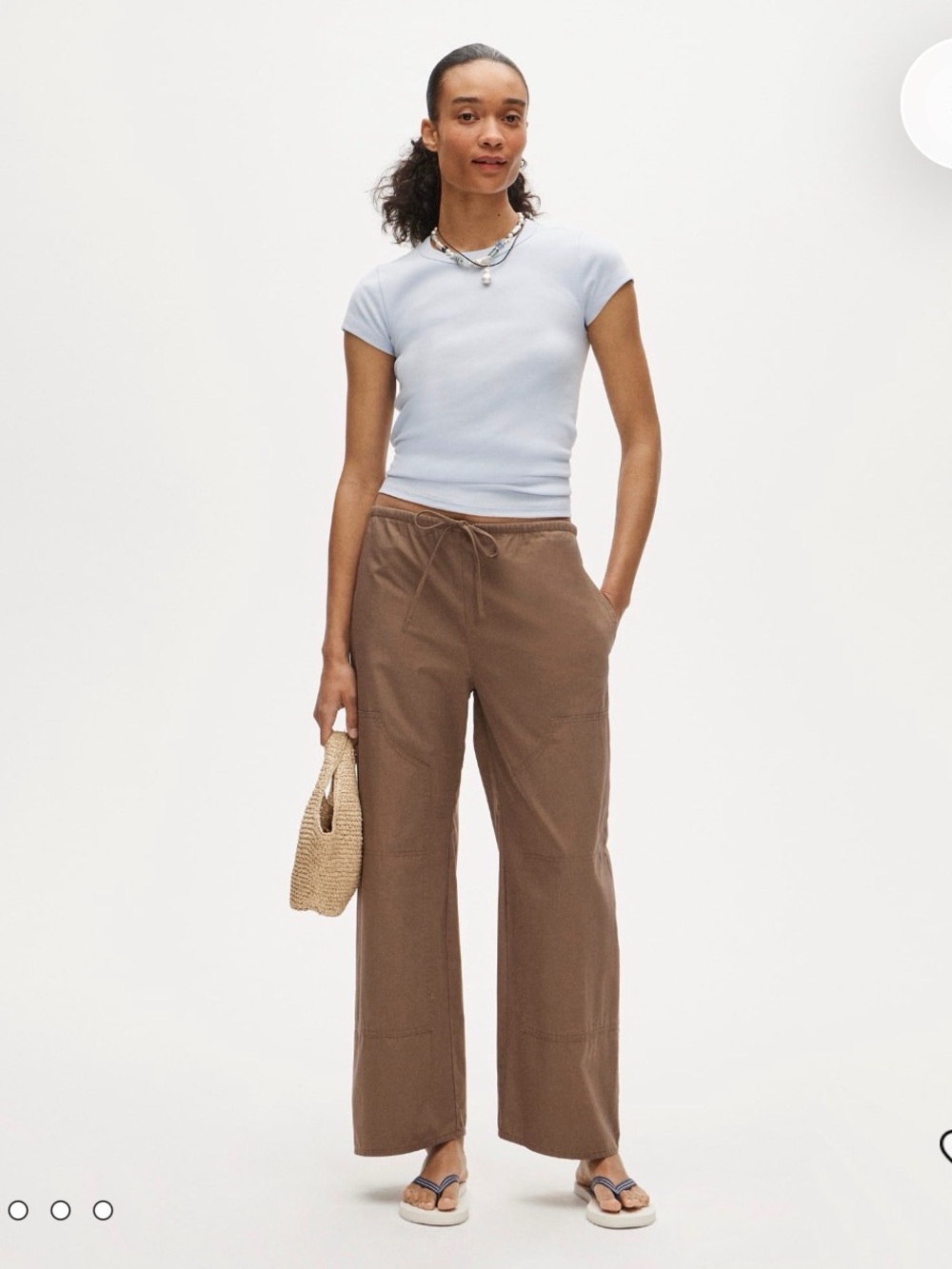 J.Crew Luna Wide-Leg Cotton Poplin Pants — Worn Teak